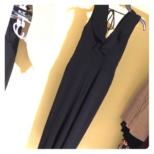 Black jumper with an open back